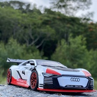 1:32 Audi car model GT Le Mans racing simulation alloy pull back sound and light door childrens meta