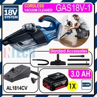 BOSCH GAS18V-1 CORDLESS 18V VACUUM CLEANER C/W AL1814CV CHARGER + 1NO x 18V 3.0AH BATTERY PACK