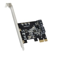 PCIE 3.0 to SATA3.0 2Port SSD 6G Card Driverless for Win8 Win10