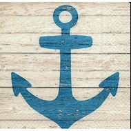 Good Player Creative Hall A3668 Napkin 33 * 33cm (PD) Ocean Anchor