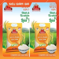 Combo of 2 Bags of 5kg St25 Plus Rice Neptune Shrimp Rice - Genuine Product - Date 12 Months