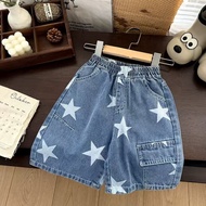 2026 Fashion 2026 Boys Denim Outer Wear Trendy Baby Summer Wear Fashionable Children Summer Five Poi