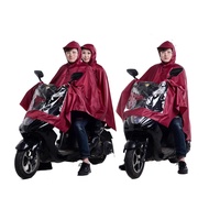 Motorcycle Raincoat for Double Persons