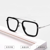 Photochromic Anti-blue Light Glasses 2 IN 1 Men and Women Business Outdoor Radiation Protection Glasses Replaceable Iron Frame
