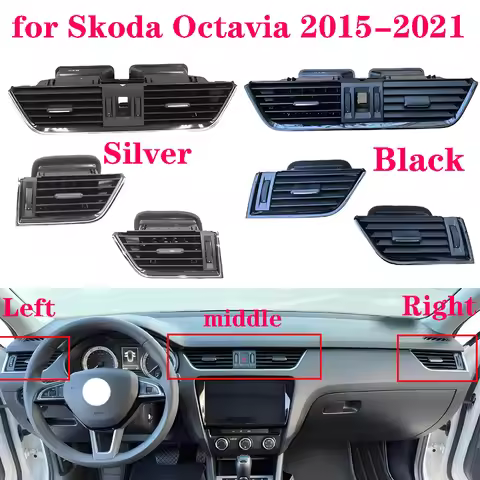 Front Left Right Rear Air Conditioner AC Vent Grille Assembly for Skoda Octavia 2015-2021 5E0820951 