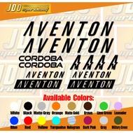 Aventon mataro low , Aventon Cordoba   Bike Pack Vinyl Stickers Decals