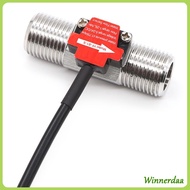WINN External Thread Stainless Steel Flow Sensor Fluidmeter Counter for Water Heater