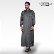 Langsung Proses Gamis Pria Jubah Laki Laki Modern Embos Gaya Casual Remaja Dan Dewasa Lengan Panjang