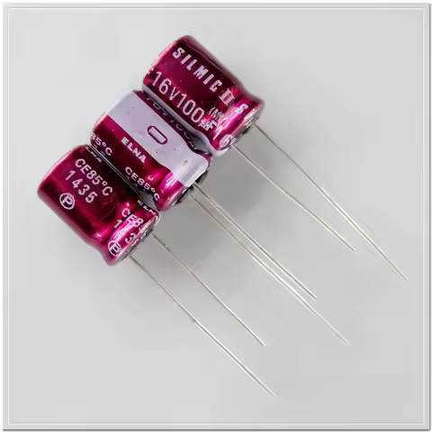 5Pcs/20Pcs ELNA SILMIC II series 100uF/16V100uF capacitor for audio DIY 8X11.5mm