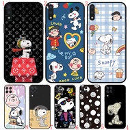 Huawei Y5P Y6P Y8P Y7A Y9A Y8S Y9S Y6 Y7 Y9 Prime 2019 V2 Anime Snoopy Soft black phone case