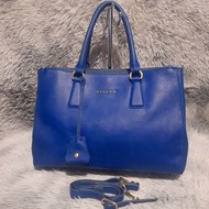 PRELOVED Sisley Saffiano Leather Satchel Bag