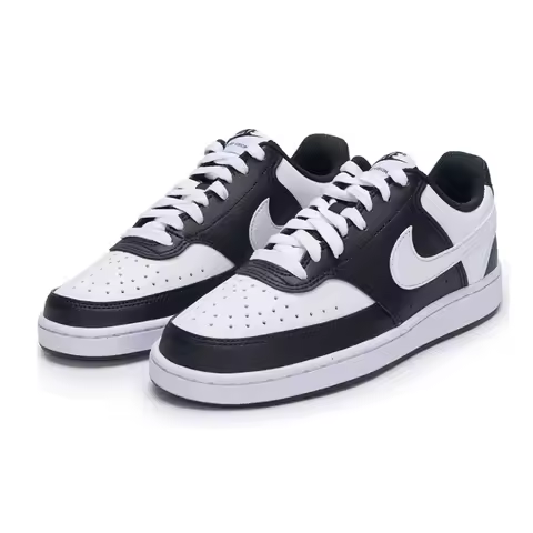 Nike Court Vision Black and White Colorblock Fashionable and Versatile Everyday Casual Low-Top Sneak