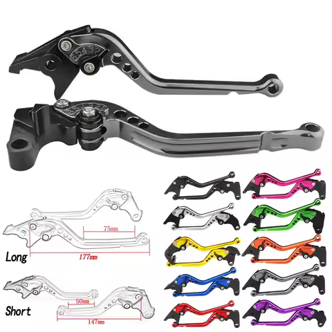 Short & Long Motorcycle Brake Clutch Levers For Yamaha V-MAX VMAX 2009 2010 2011 2012 2013 2014 2015