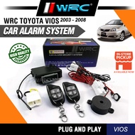 WRC Toyota Vios 2003 - 2007 Car Alarm Security System