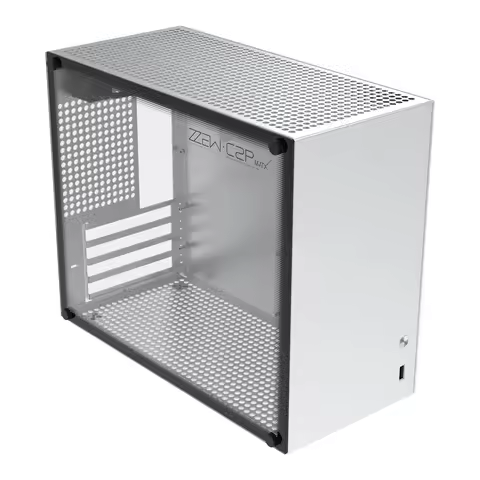 Aluminum Micro ATX Case MATX Case ZZAW C2P Desktop Chassis Computer Gaming PC case with DIY Installa