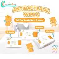 Momami Antibacterial Wipes Baby Wet Tissue 30pcs 60pcs Momami Antibacterial Wet Tissue