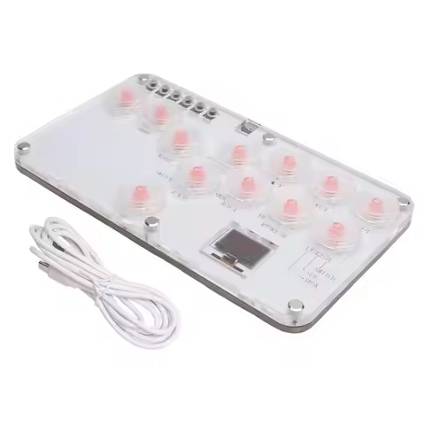Fighting Stick Controller Colorful RGB Light Fighting Game Arcade Game Keyboard For PC PS3 PS4 Switc