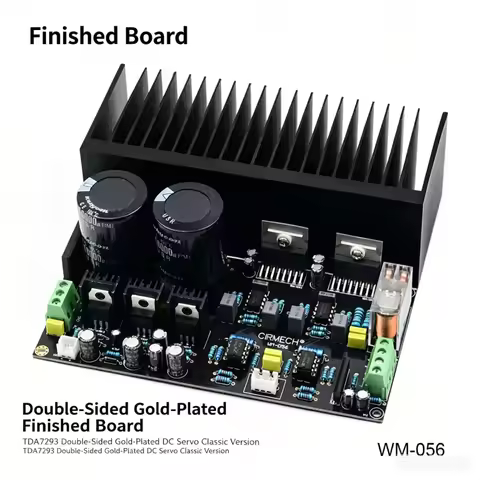 TDA7293 DC Servo Auido Power Amplifier Board 100W+100W TDA 7293 OP07 NE5534 High Power Amplifiers Fo