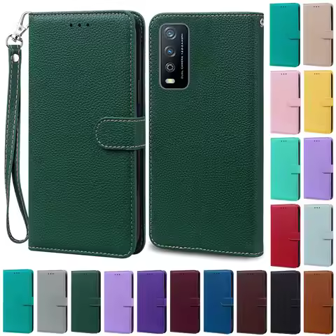 For Vivo Y11S Case Y20i Y20A Y20T Wallet Flip Case for Vivo Y12S v2027 v2028 v2026 Case for Vivo Y 1