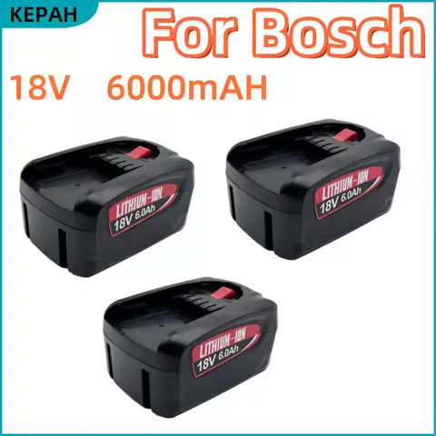For Bosch 18V 5.0Ah 6000mAh Li-ion BatteryπPBA PSB π PST Bosch Home Garden Tools AL1830CV AL1810CV A