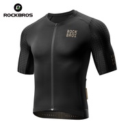 ROCKBROS ชุดปั่นจักรยานมีซิปด้านหลังชุดปั่นจักรยานเสื้อใส่ปั่นจักรยานบนถนนภูเขาใช้ได้ทั้งชายและหญิงโ