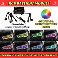 BMW X5 X6 X5M X6M G05 G06 F95 F96 RGB DRL Module Multi Colour LED App Control Pre-LCI Plug & Play