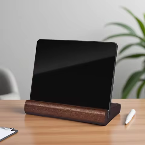 100x85mm Wood Base Mini Chalkboard Sign Stand Rewriting Bread Price Label List Blackboard Menu Paper