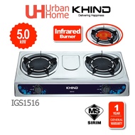 Khind/Milux Infrared Gas Stove Cooker IGS1516 / MSS-8122IR