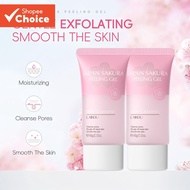 LAIKOU Japan Sakura Facial Scrub Exfoliate Exfoliating Remove Dead Skin Blackheads Cleansing Smooth 