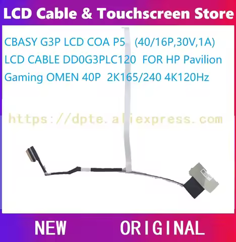 C​BASY G3P LCD CABLE DD0G3PLC120 DD0G3PLC000 HP Pavilion Gaming OMEN 8 TPN-Q278 HP 15-fa0013TX 40P 2