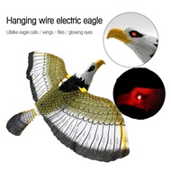 Electric Hanging Flying Line Eagle Toys Luminous Bird Repellent Hanging Eagle Toys With Music
