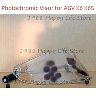 Photochromic Visor For AGV K6 K6S Helmet Glasses Screen Shield Windshield Viewfinder Mica