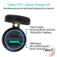 JONY Car Charger For BMW Socket Ducati Vehicle Charging  Quick Charge