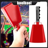 Kool Functional Metal Cowbells with Handle Attachments School Spirits Rally Equipment