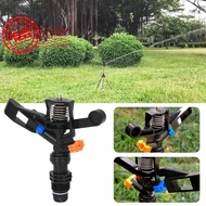 Plastic Sprinkler Nozzle With Connector For Watering Garden Lawn Sprinkler 360 Degree Automatic T9w8