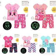BARBIELIYA (GLOW IN THE DARK) KIDS CASUAL SET (B0500SS) (B0504SS) (B0503SS) (B0502SS) (B0501SS)
