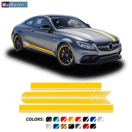 Edition 1 Side Stripe Skirt Sticker Car Hood Roof Tail Body Decal For Mercedes Benz C Class Coupe C2