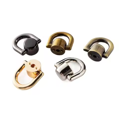 Metal Bag Rivet Nail Buckle D Ring Tong Snap Metal Bag Rivet Nail Luggage Bag Buckle Handbag Belt Ha