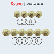 Outpost Set Butang Baju Bush Jacket Lelaki/ Wanita Bomba