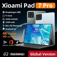 2026 New Original Global Edition MI Tablet PC Pad 7 Pro Snapdragon 888 Android 14 HD 4K 22GB+2TB 5G 