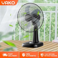 YAKO Table Fan Black 3 Speed 5 Blade Strong Wind 14 Inch Kipas Meja Household Electric Fan