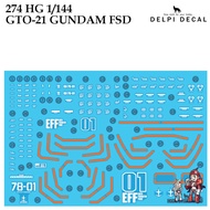 WATER DECAL [DELPI] 274 GTO 21 GUNDAM FSD HG 1/144 HGGTO