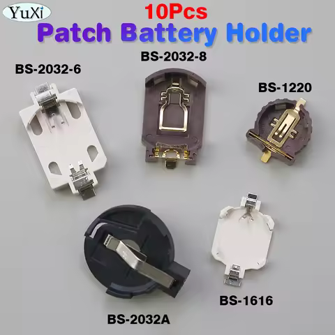 10Pcs CR2450 2032 2025 Coin Battery Button Cell Holder Socket Case CR BS-2032/1120/1616 Patch Batter