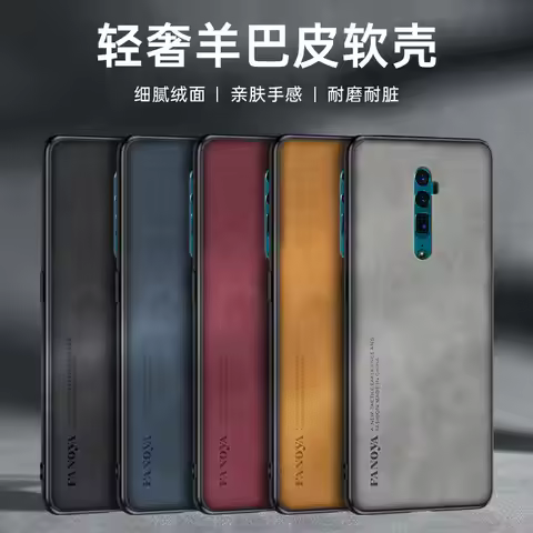 Oppo Reno 10X Zoom CPH1919 Case Shockproof PU Leather Skin Hard Cover Matte Case Silicon Bumper for 