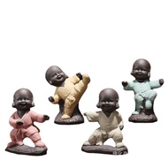 Iwishan Purple Sand Kung Fu Kid Little Monk Tathagata Tea Pet Tea Play Home Decoration Tea Table Acc
