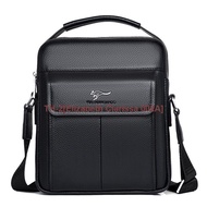 ✟❈ Top layer cowhide bag men's shoulder bag Messenger bag men's backpack Genuine leather men's bag Vertical small bag for men 2023 new