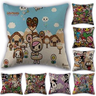 Custom Tokidoki Pillow Cover Anime Home textile Square Pillowcase 45X45cm Decorative Cotton Linen Pillowcase Wedding Decorative
