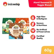 IndoSedap Alamii Seaweed & Veggie | Authentic Original Indonesian Seaweed  / Oat & Milk / Cocoa Snac