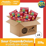 [ยกลัง 6 ถุง] Ritz Toasted Chips Original ริทซ์ โทสเต็ดชิปส์ รสออริจินอล 229 กรัม