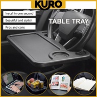 Kuro Car Steering Wheel Table Tray Laptop Food Dining Reading Writing Stand Holder Meja Kereta Meja